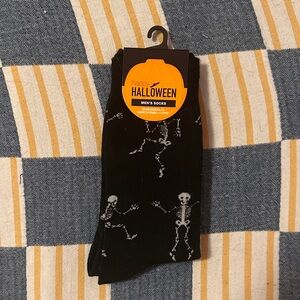 Black Skeleton Men's Socks